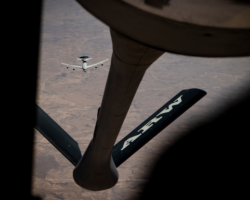 379th AEW Commander flies over USCENTCOM AOR