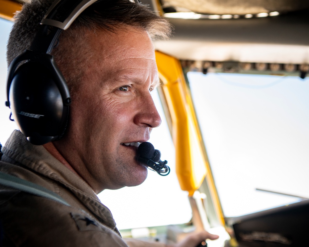 379th AEW Commander flies over USCENTCOM AOR