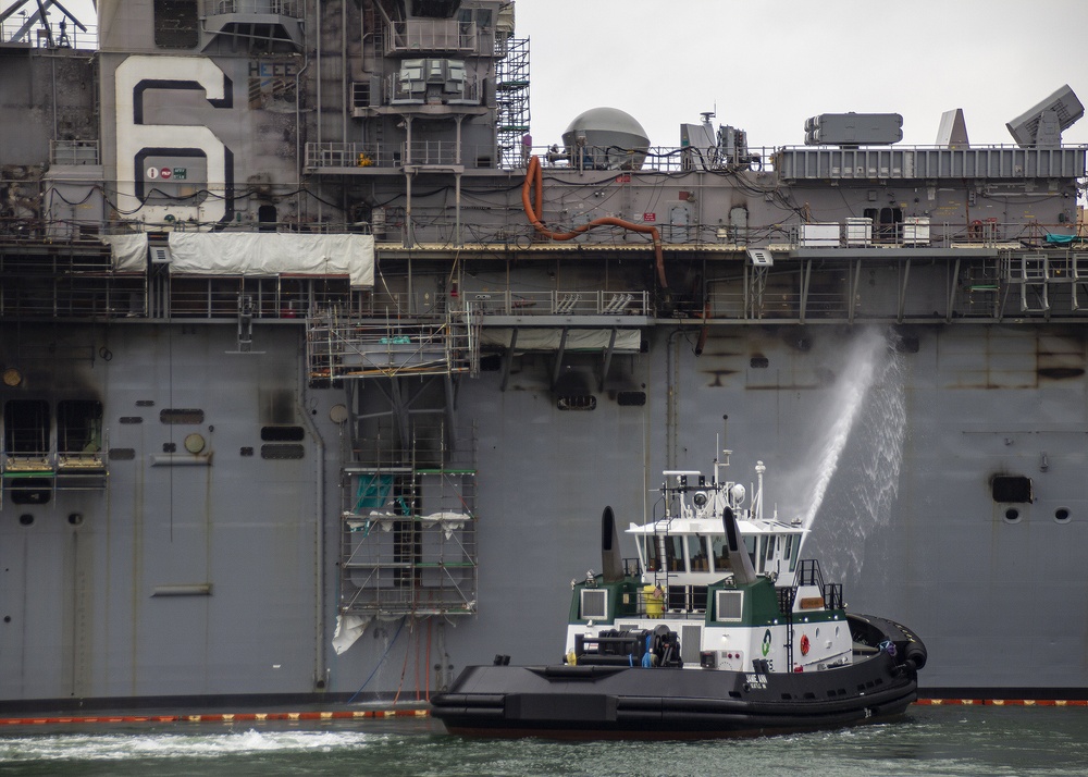 USS Bonhomme Richard Fire Recovery Efforts