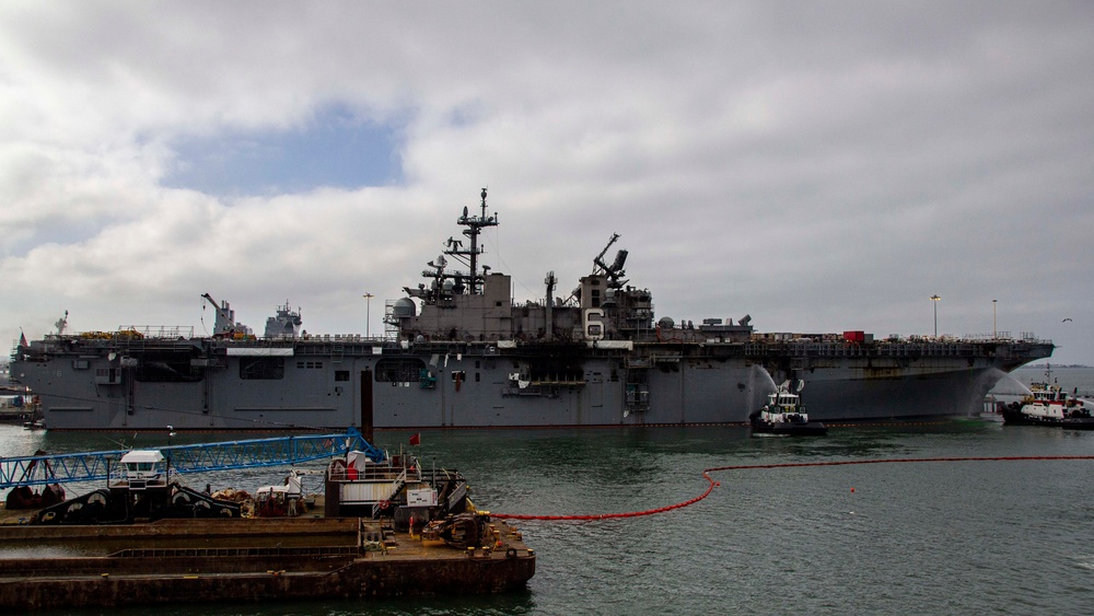 USS Bonhomme Richard Fire Recovery Efforts