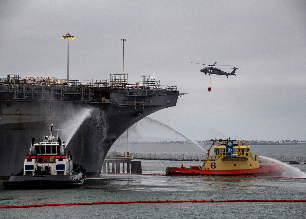 USS Bonhomme Richard Fire Recovery Efforts