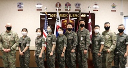 ROK Army Medical Officers 'Patched' to 65th Medical Brigade