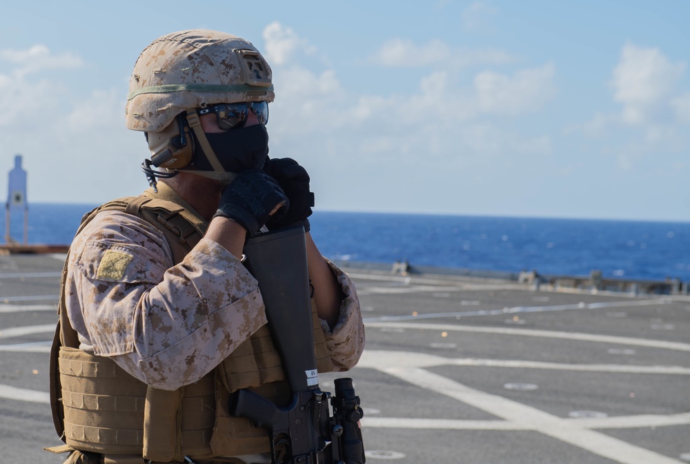 Marine Prepares For Training