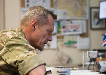 Maj. Gen. Strickland conducts interview with BBC Radio 4