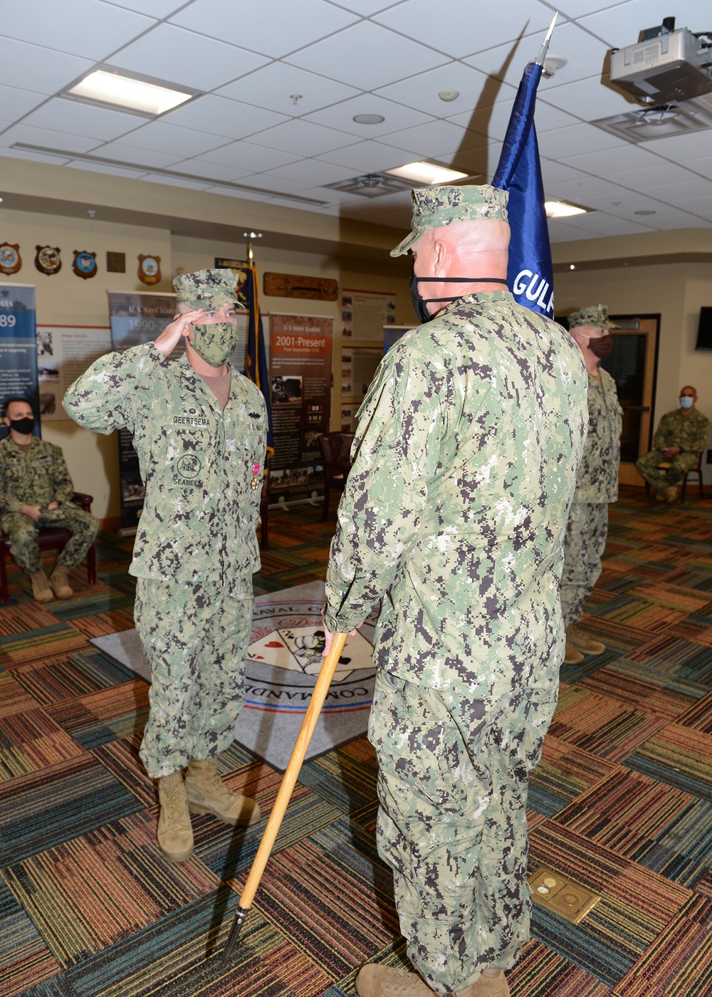 Spears Takes Helm of the TWENTY SECOND Naval Construction Regiment