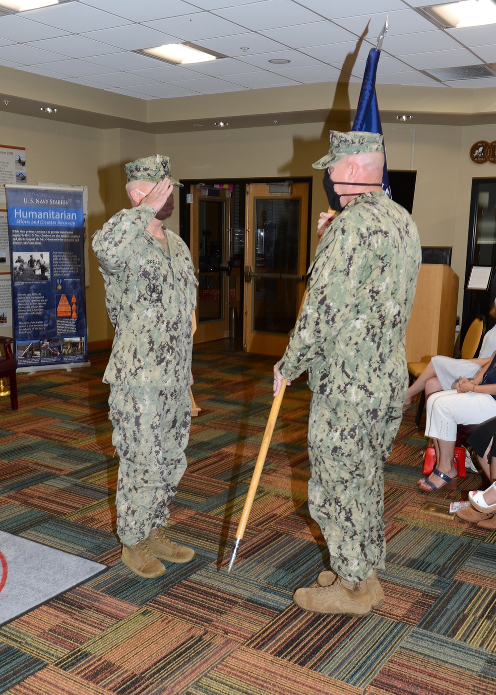 Spears Takes Helm of the TWENTY SECOND Naval Construction Regiment