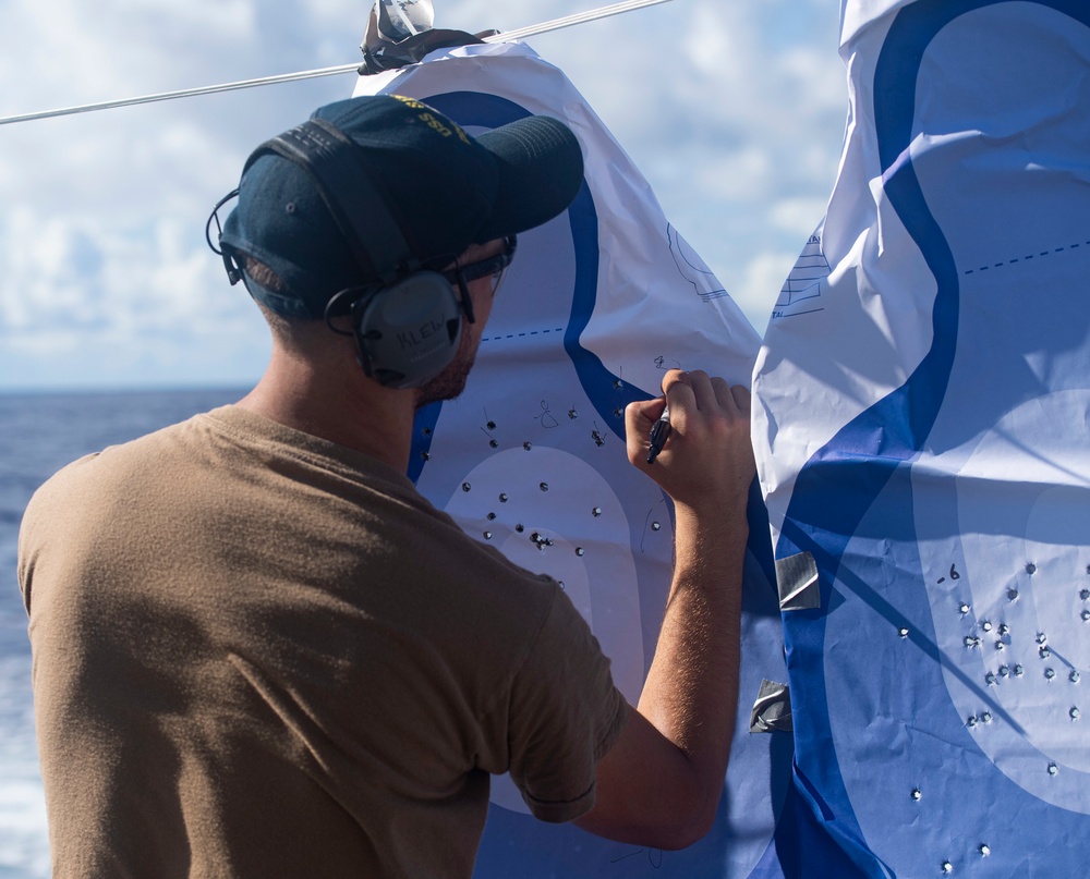 USS Sterett Sailors Participate in a Live Fire Exercise