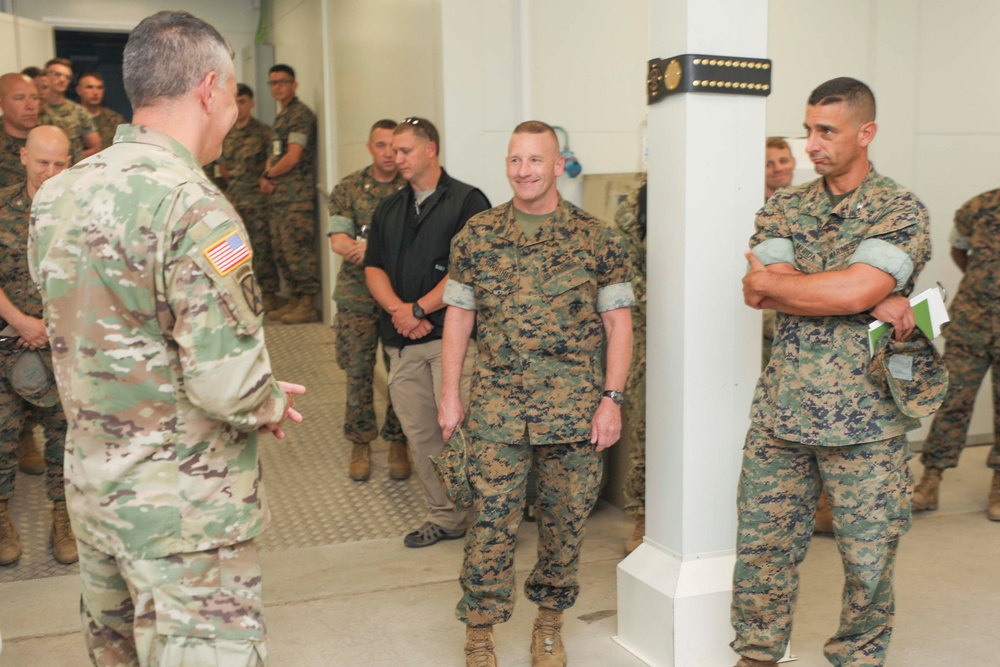 AFRICOM Commander visits SPMAGTF-CR-AF 20.2