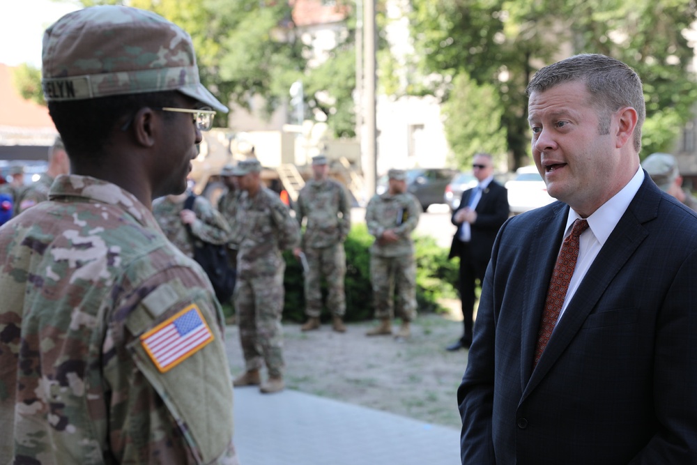 Secretary of the Army visits 1CD Fwd in Poznan