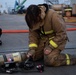 Sailors and Federal San Diego Firefighters fight fire aboard USS Bonhomme Richard