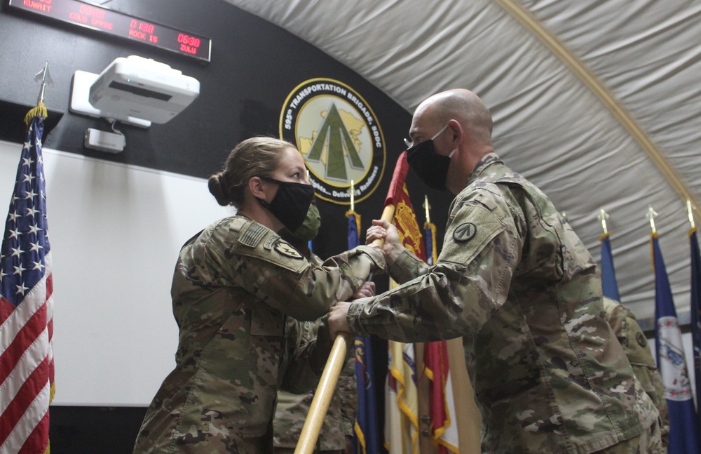 HHD, 595th Trans. BDE Change of Command