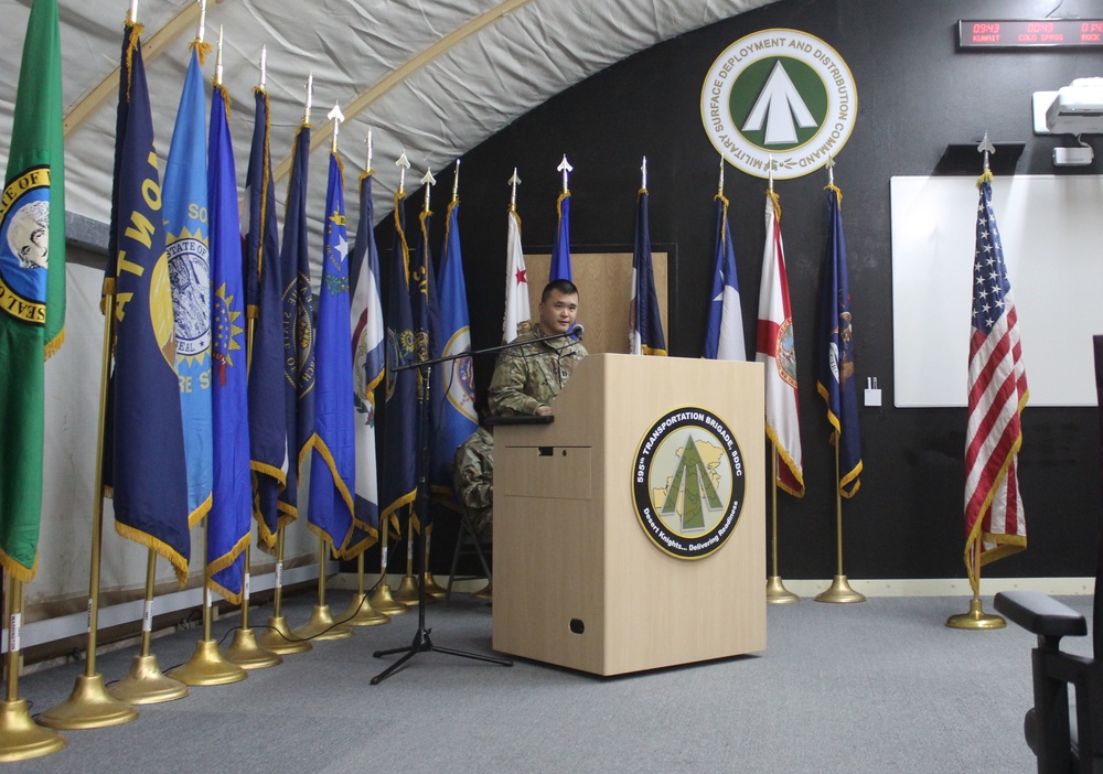 HHD, 595th Trans. BDE Change of Command