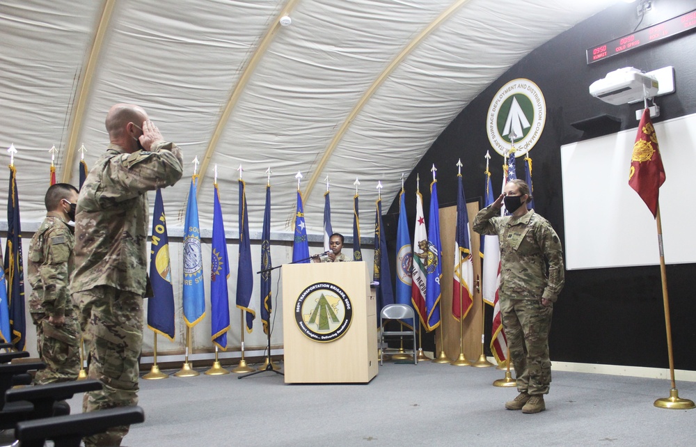 HHD, 595th Transportation Brigade Change of Command