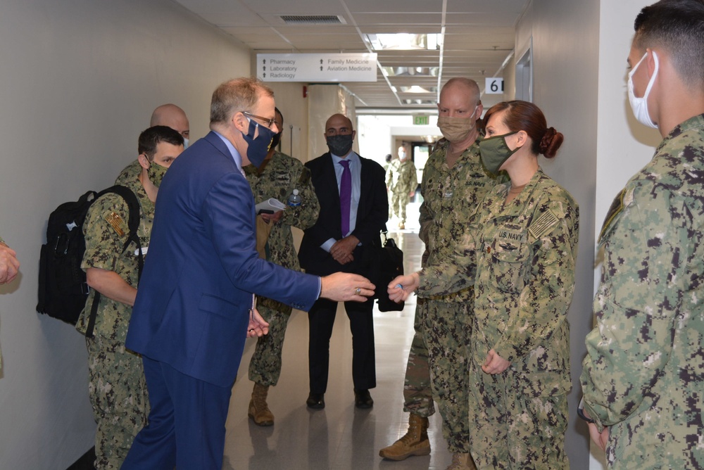Honorable Thomas McCaffery, Assistant Secretary of Defense for Health Affairs visits Naval Health Clinic Oak Harbor