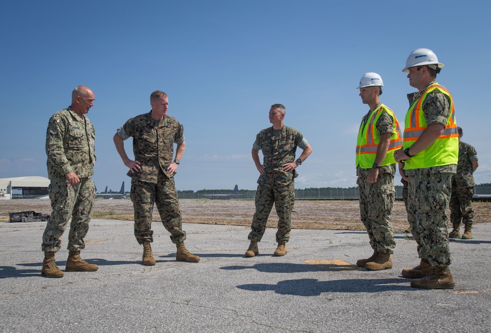 Maj. Gen. Banta visit MCAS Cherry Point