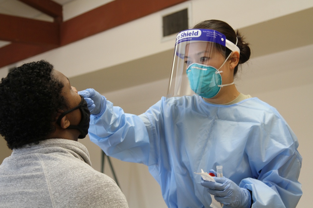 Cal Guard assists local communities with COVID-19 tests