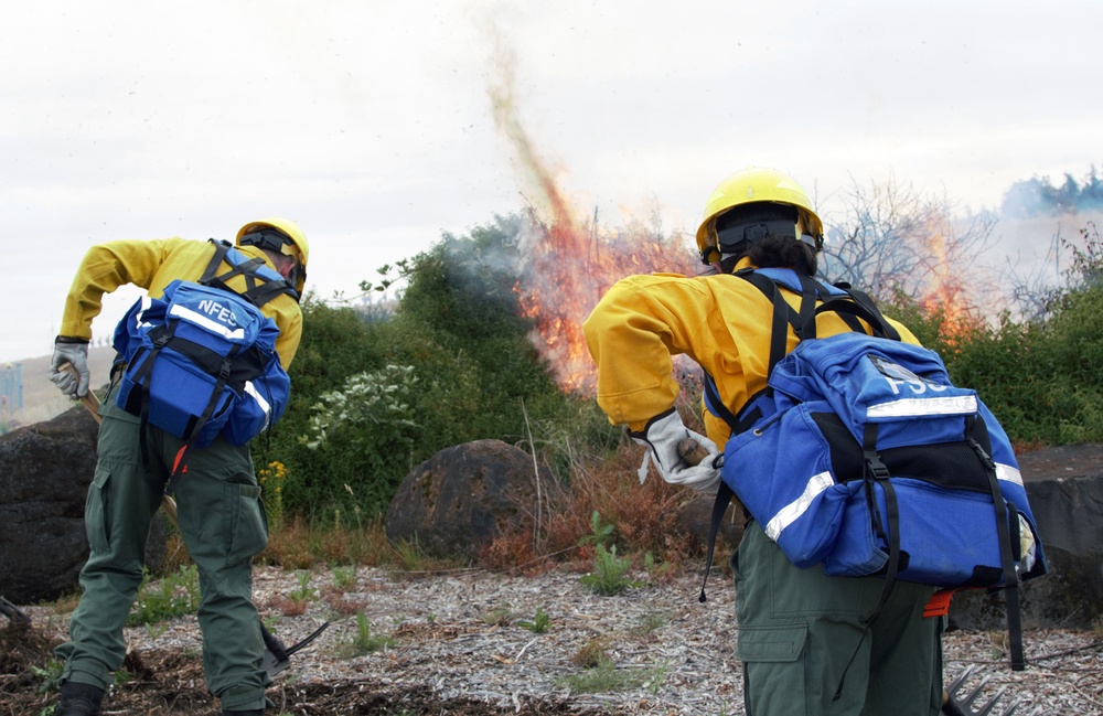 Oregon National Guard wildland firefighter training