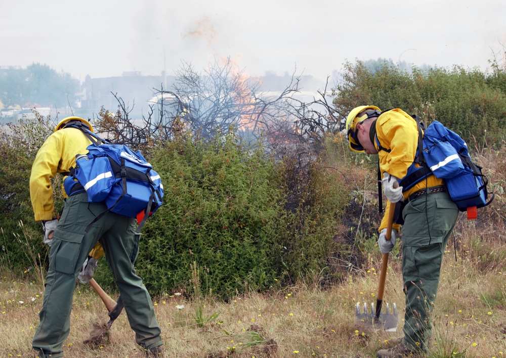 Oregon National Guard wildland firefighter training