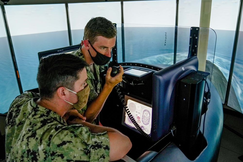 USS Topeka Sailors Enhance Skills in Navy’s High Tech Trainer