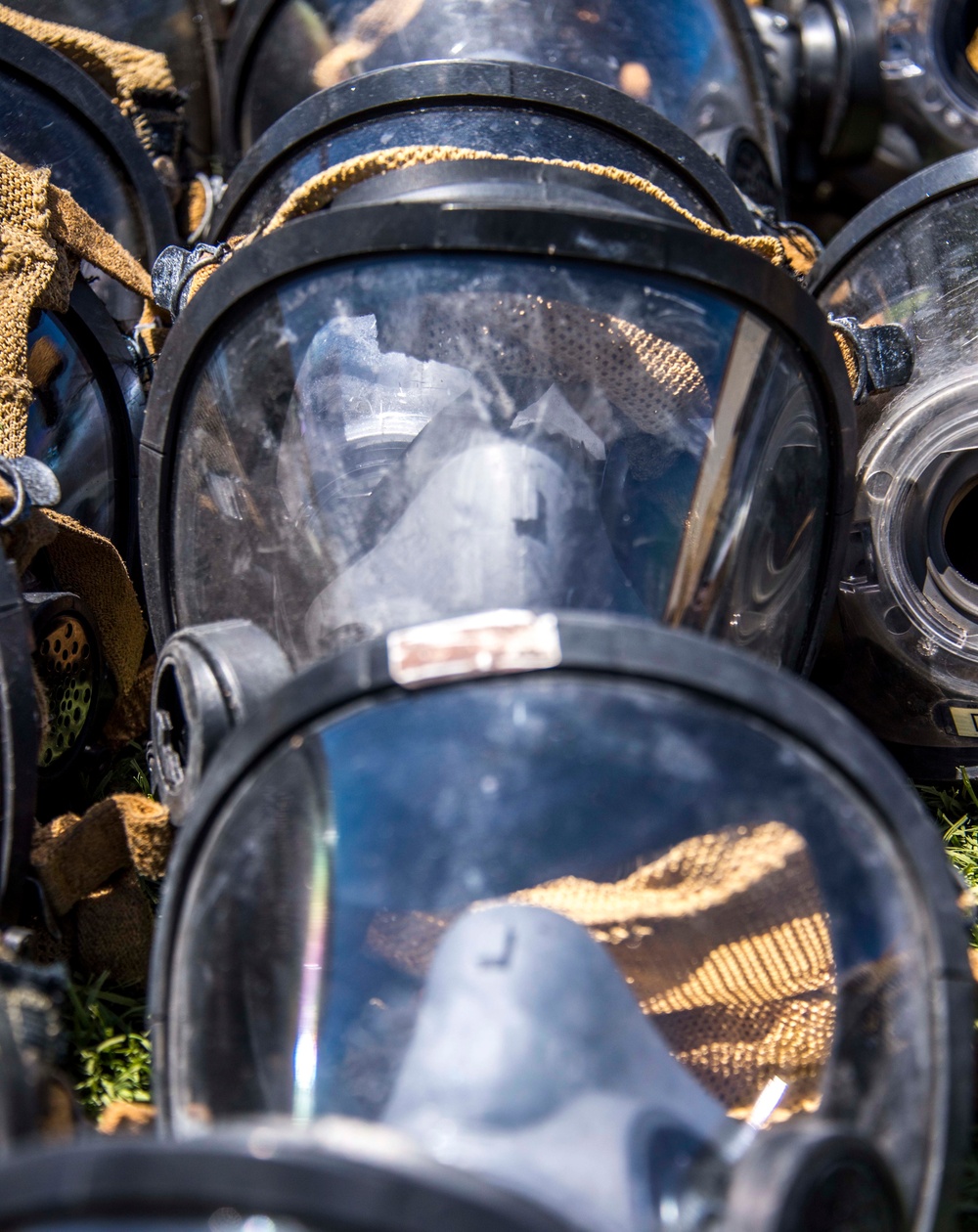 Sailors and federal San Diego firefighters fight fire aboard USS Bonhomme Richard