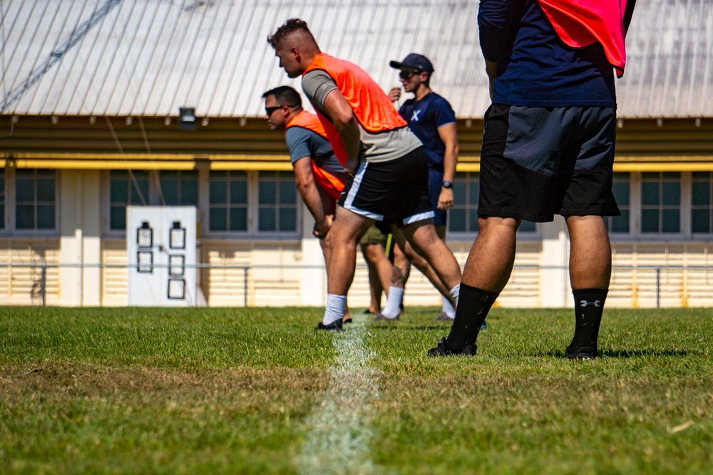 U.S. Marines play rugby with the ADF