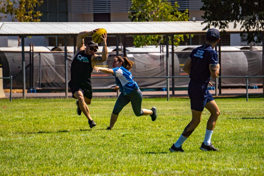 U.S. Marines play rugby with the ADF