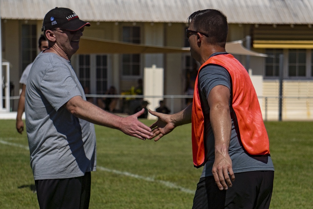 U.S. Marines play rugby with the ADF