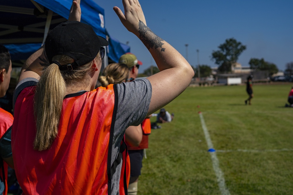 U.S. Marines play rugby with the ADF