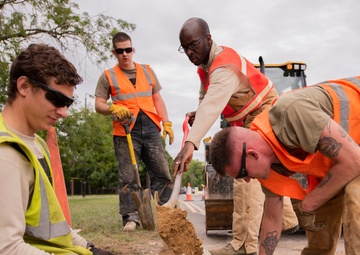 100th Civil Engineer Squadron “Dirt Boyz” update infrastructure