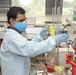 Scientists with the Emerging Infectious Disease branch at the Walter Reed Army Institute of Research conducts studies in order to find a solution for the COVID-19 Coronavirus.