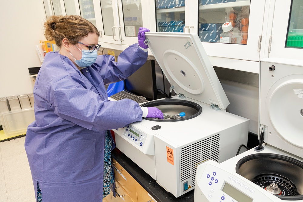 Scientists with the Emerging Infectious Disease branch at the Walter Reed Army Institute of Research conducts studies in order to find a solution for the COVID-19 Coronavirus.