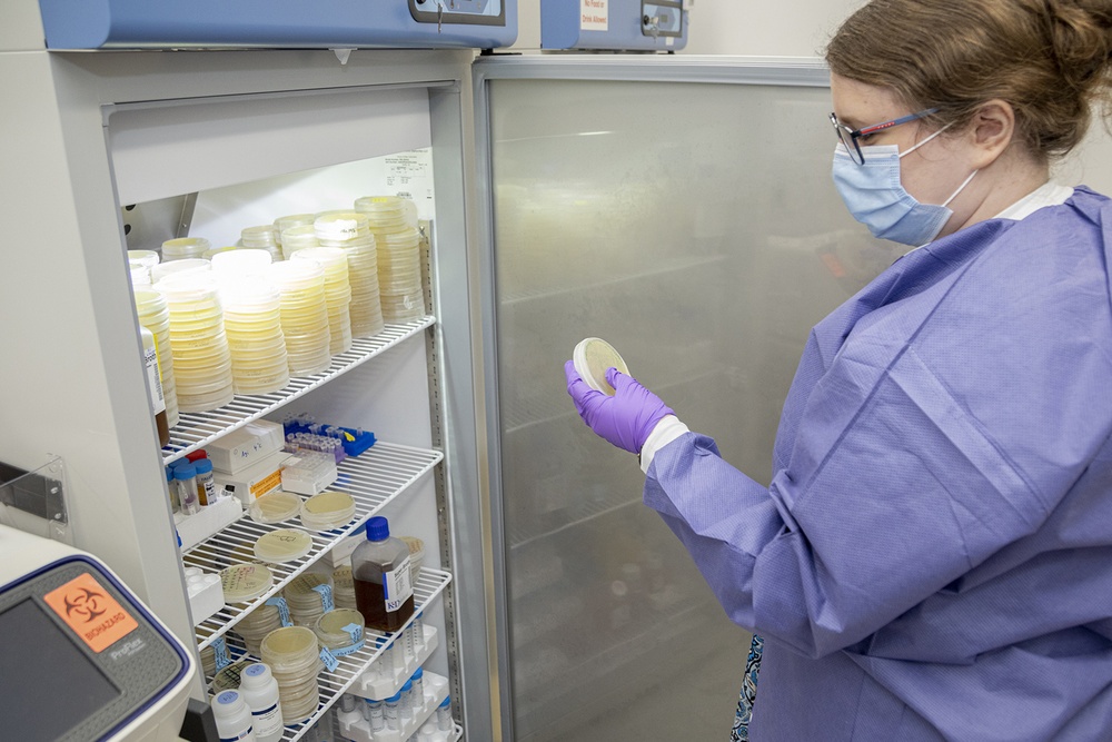 Scientists with the Emerging Infectious Disease branch at the Walter Reed Army Institute of Research conducts studies in order to find a solution for the COVID-19 Coronavirus.