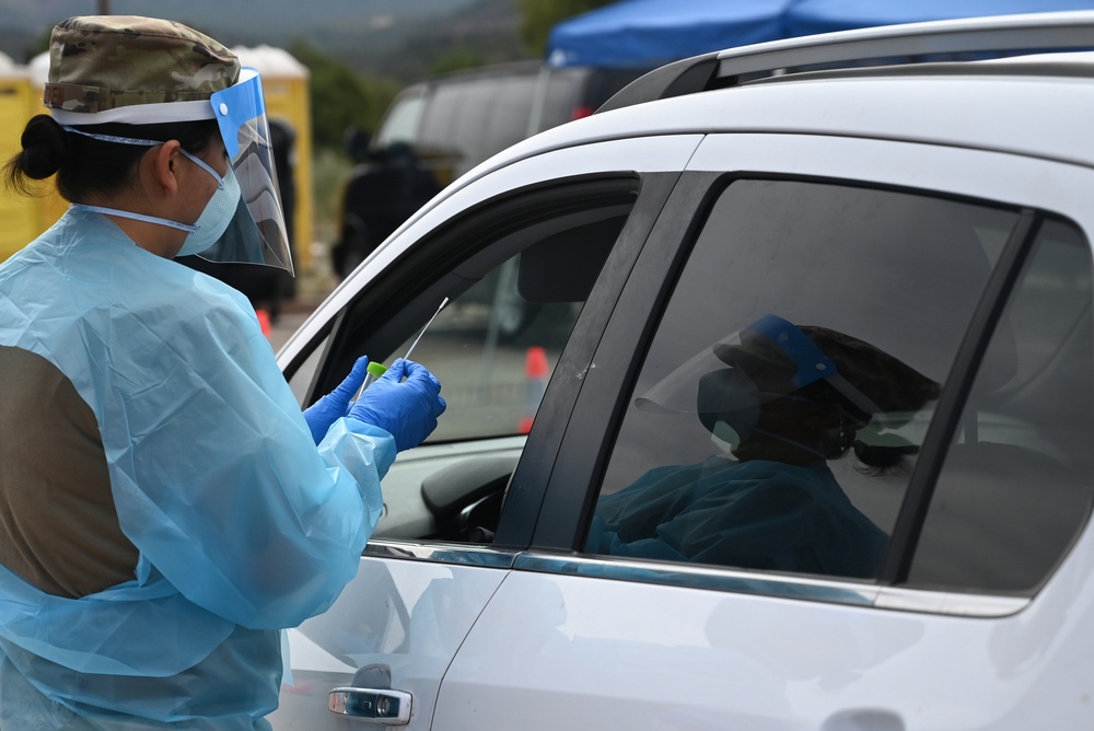 AZ National Guard hosts mobile COVID-19 test site for Cibecue residents