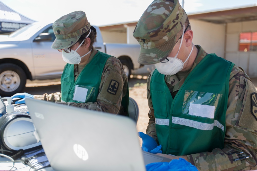 AZ Guard Support to Tohono O'odham Nation COVID 19 Testing