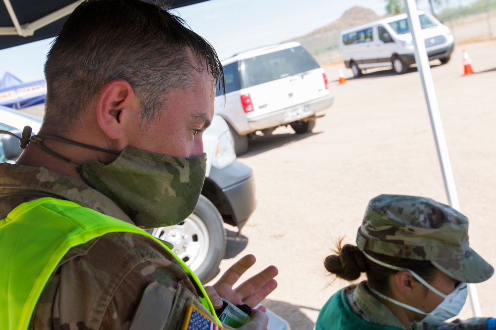 AZ Guard Support to Tohono O'odham Nation COVID 19 Testing