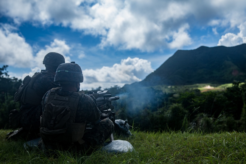 Cheeto puffs and tracers: Marines with 2/4 fire rounds down range