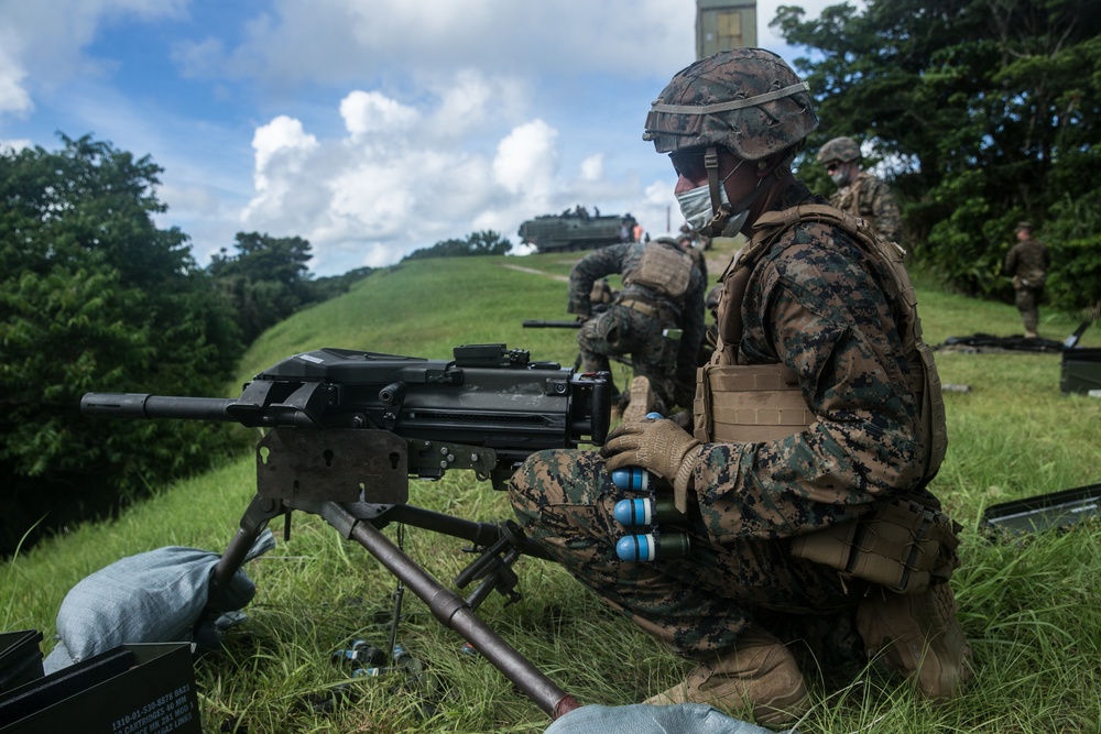 Cheeto puffs and tracers: Marines with 2/4 fire rounds down range