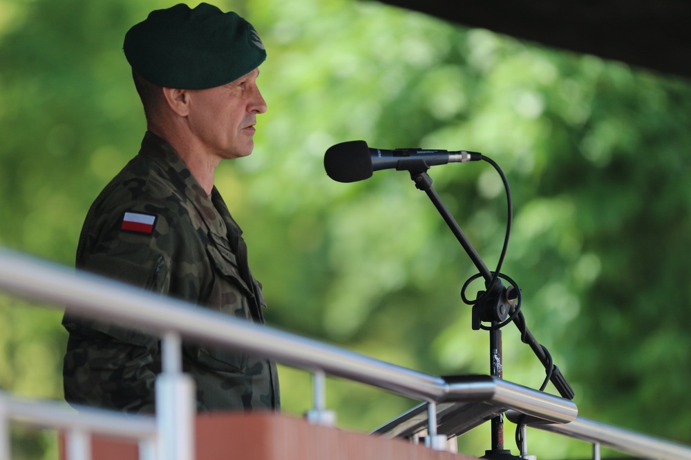 eFP Battle Group Poland holds change of command ceremony