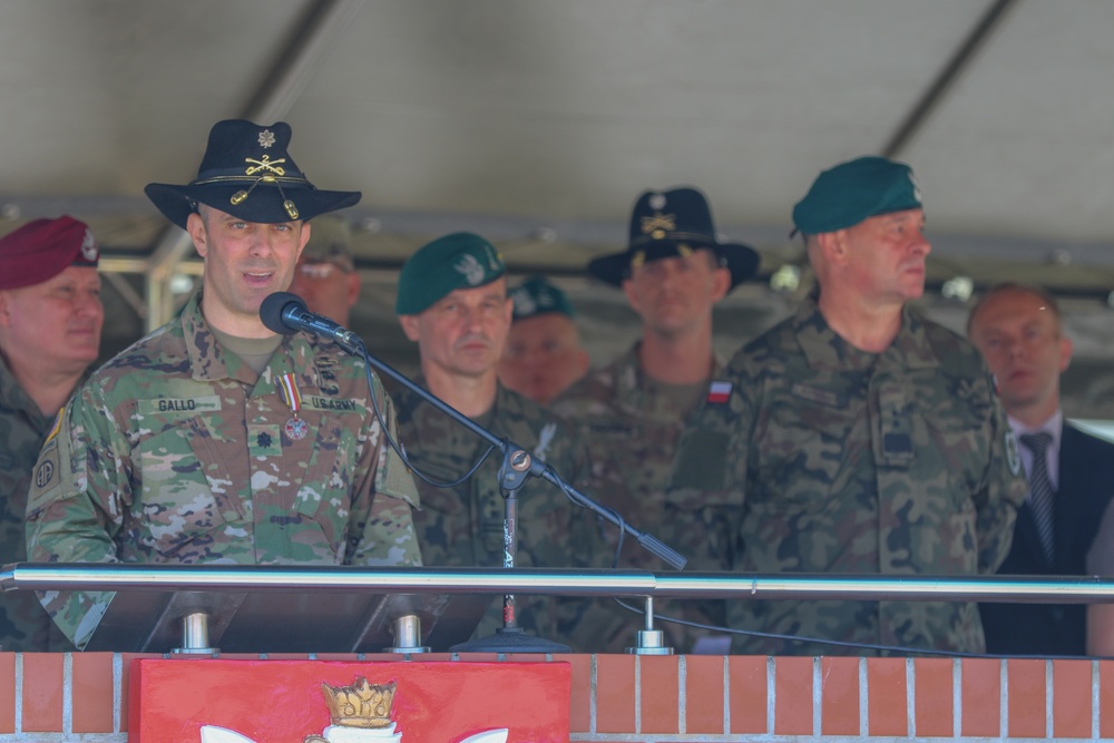 eFP Battle Group Poland holds change of command ceremony
