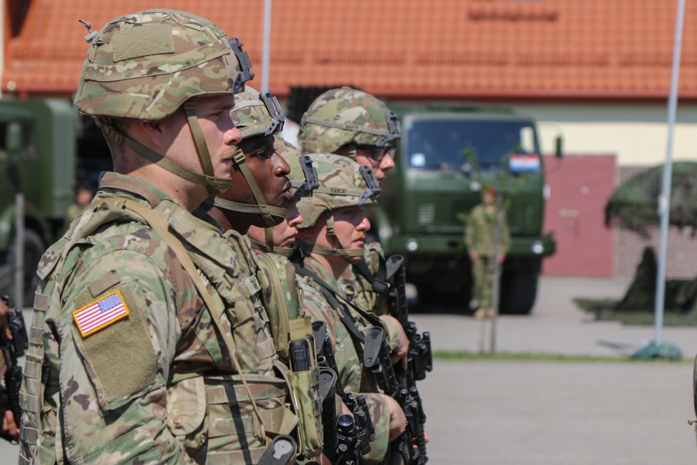 eFP Battle Group Poland holds change of command ceremony