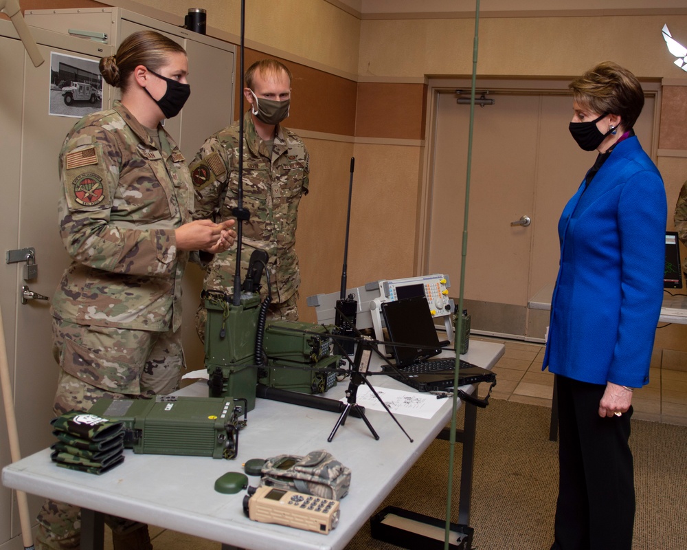 Secretary of the Air Force visits Team Pope