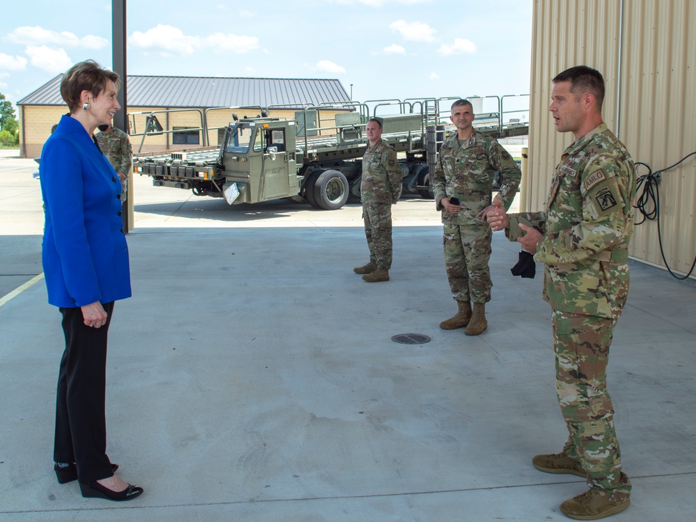 Secretary of the Air Force visits Team Pope