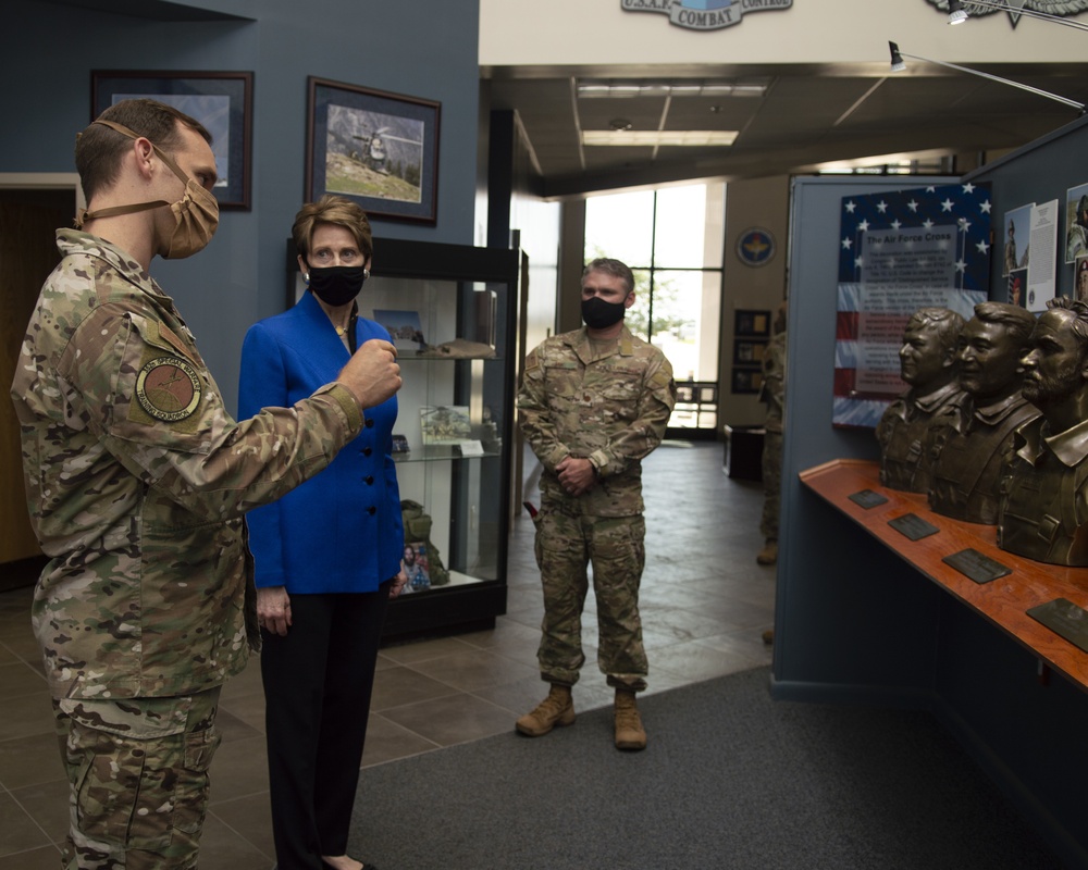 Secretary of the Air Force visits Team Pope