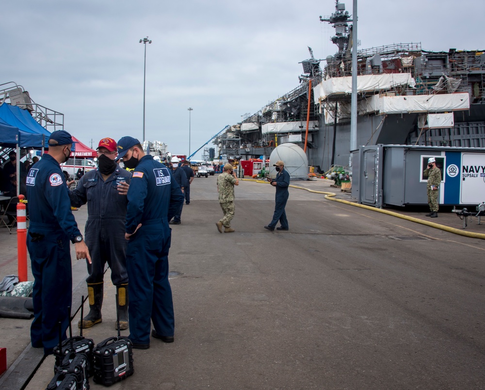 USS Bonhomme Richard Damage Control Efforts