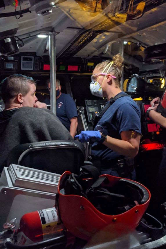 Coast Guard saves 3 from water overnight after boat capsizes near Guemes Island, WA