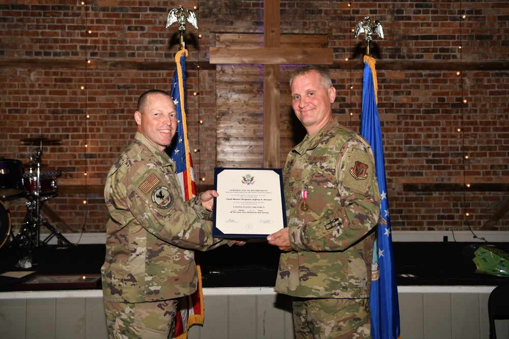 Chief Master Sgt. Jeffrey Strawn Retirement Ceremony