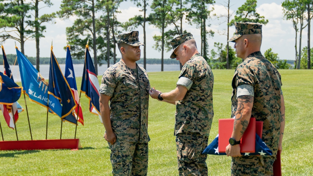 Marine Awarded Navy and Marine Corps Medal