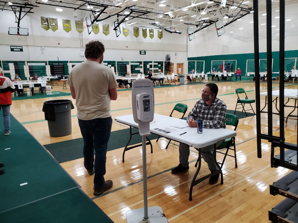 Wisconsin Guard members once again support voters during special election