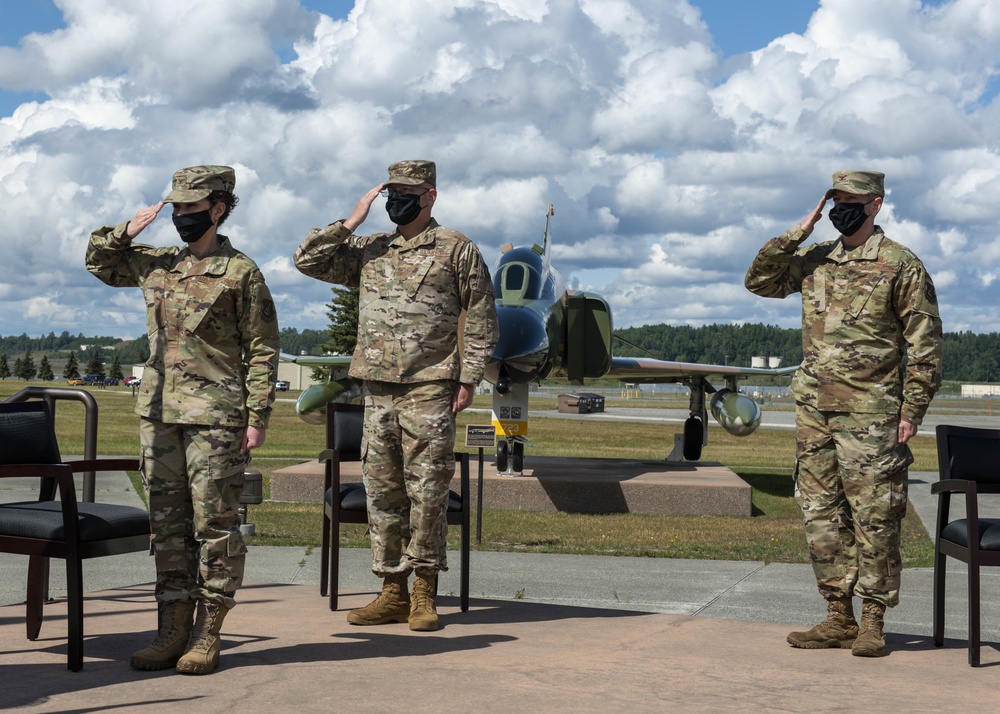 673d MSG holds change of command ceremony