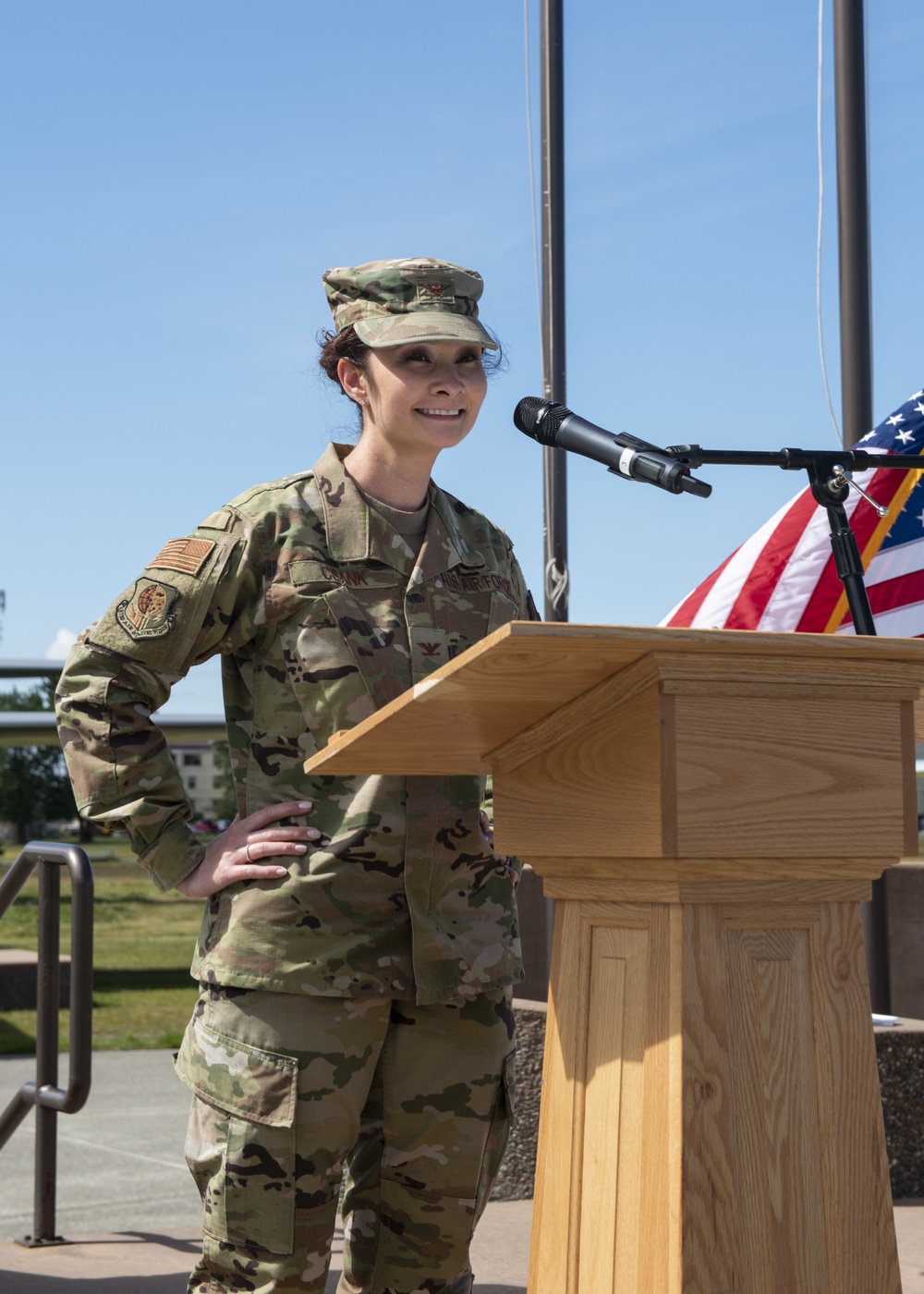 673d MSG holds change of command ceremony